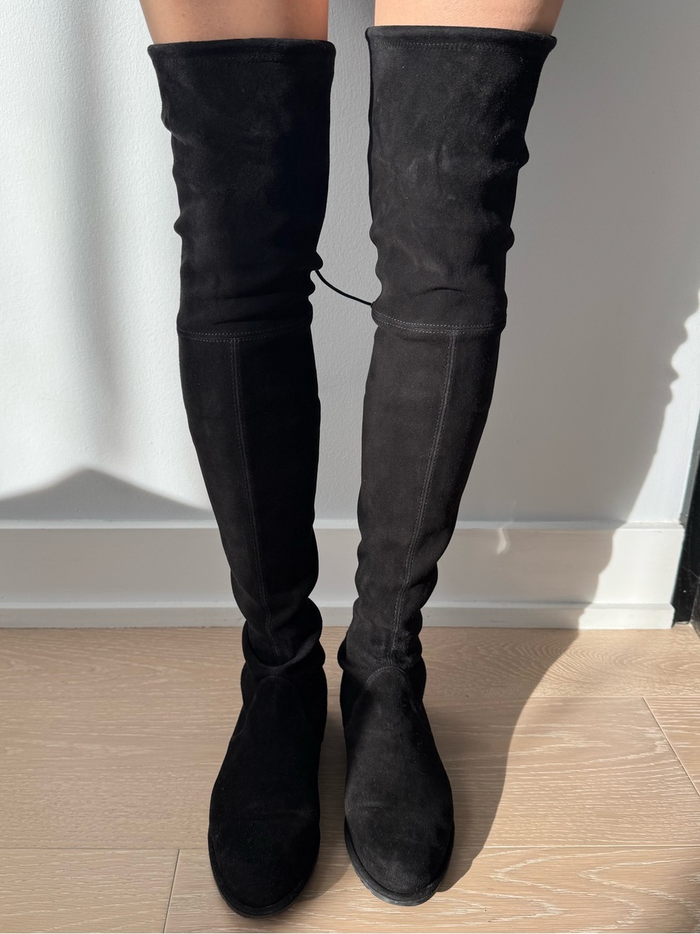 Stuart Weitzman Lowland Suede Over-The-Knee Boots